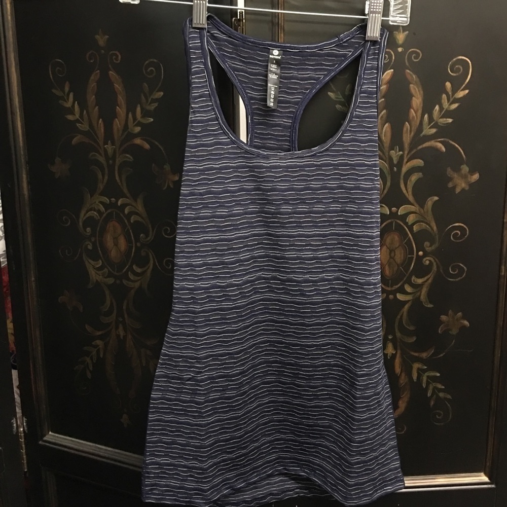 Navy Combo 90 Degree by Reflex Tank Top Size Small